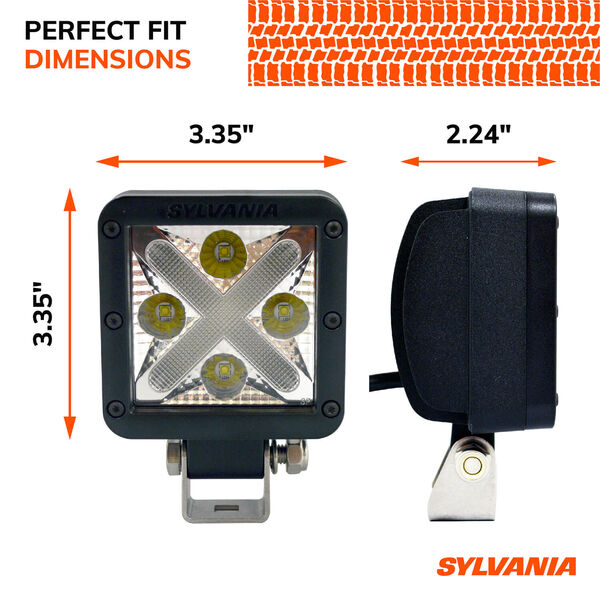 SYLVANIA Dual Mode 3 Inch LED Pod Cube - Wide Flood, , hi-res