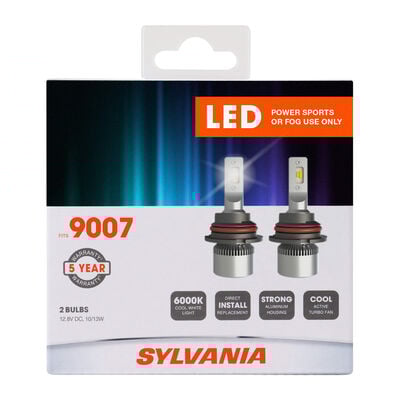 SYLVANIA 9007 LED Fog & Powersports Bulb, 2 Pack