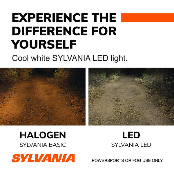 SYLVANIA H11 LED Fog & Powersports Bulb, 2 Pack, , hi-res