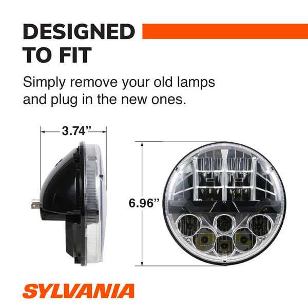 SYLVANIA H6024 LED Sealed Beam Headlight, 1 Pack, , hi-res