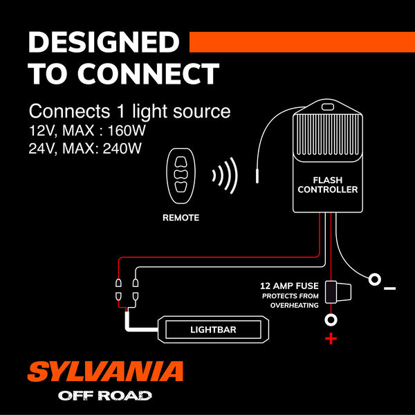 SYLVANIA Universal Remote 1 Output LED Wiring Harness, , hi-res