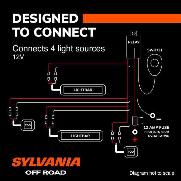 SYLVANIA Universal 4 Output LED Wiring Harness, , hi-res