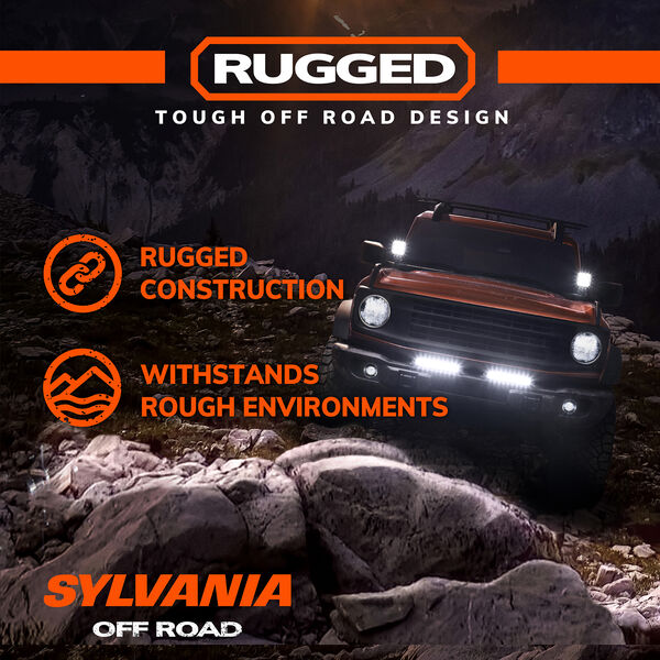 SYLVANIA Rugged 10 Inch LED Light Bar - Flood, , hi-res