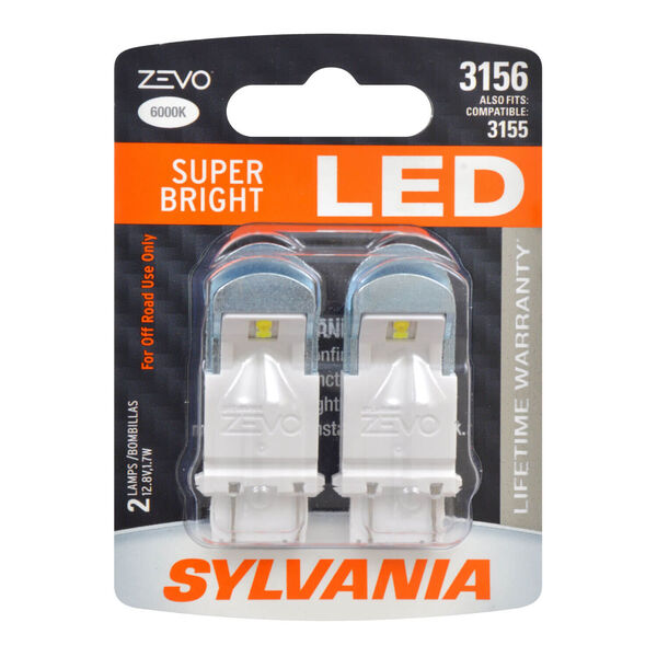 SYLVANIA 3156 WHITE ZEVO LED Mini, 2 Pack, , hi-res