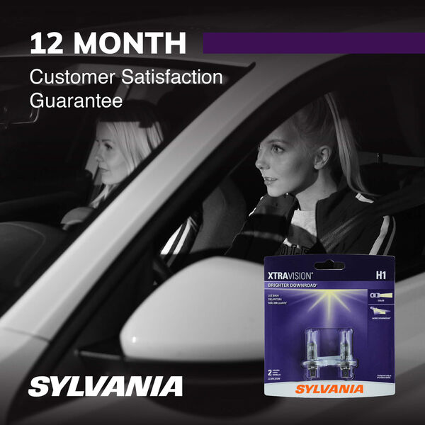 SYLVANIA H1 XtraVision Halogen Headlight Bulb, 2 Pack, , hi-res